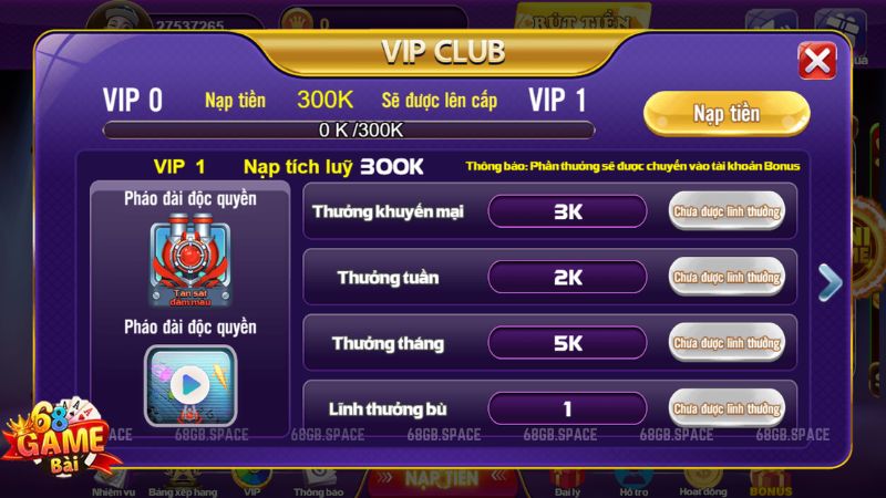 Hướng dẫn lấy lại mật khẩu 68 Game Bài khi lỡ quên 3 ưu đãi hội viên 68 game bài